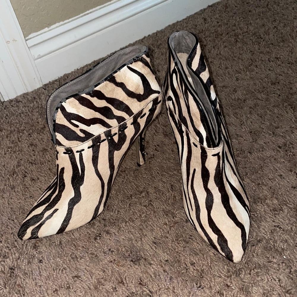 Calf print booties Size 8.5